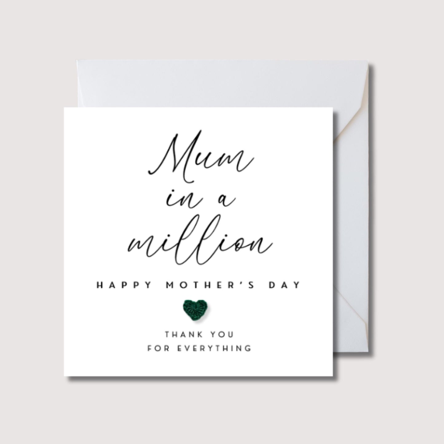 Mum in a million mother's day card, mother's day card, mother's day gift, mum card, mama card, card for mother's day, WW0732