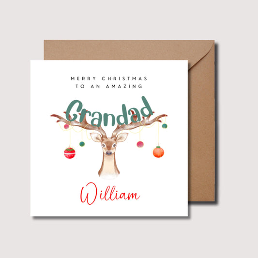 Grandad Christmas card, WW0355