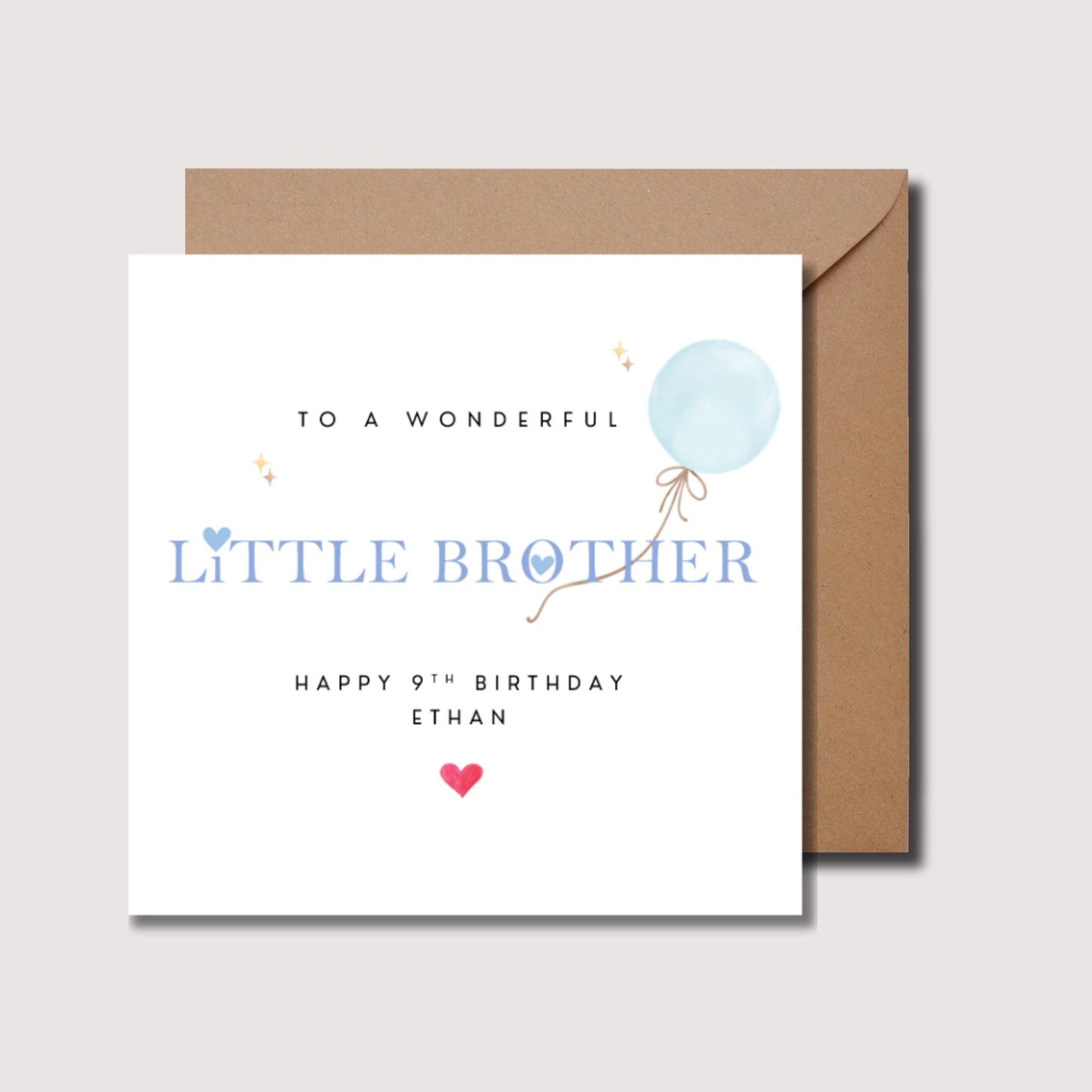 Little brother birthday card, little bro birthday Card, lil bro birthday card, sis card, birthday card for little brother, brother card, 293