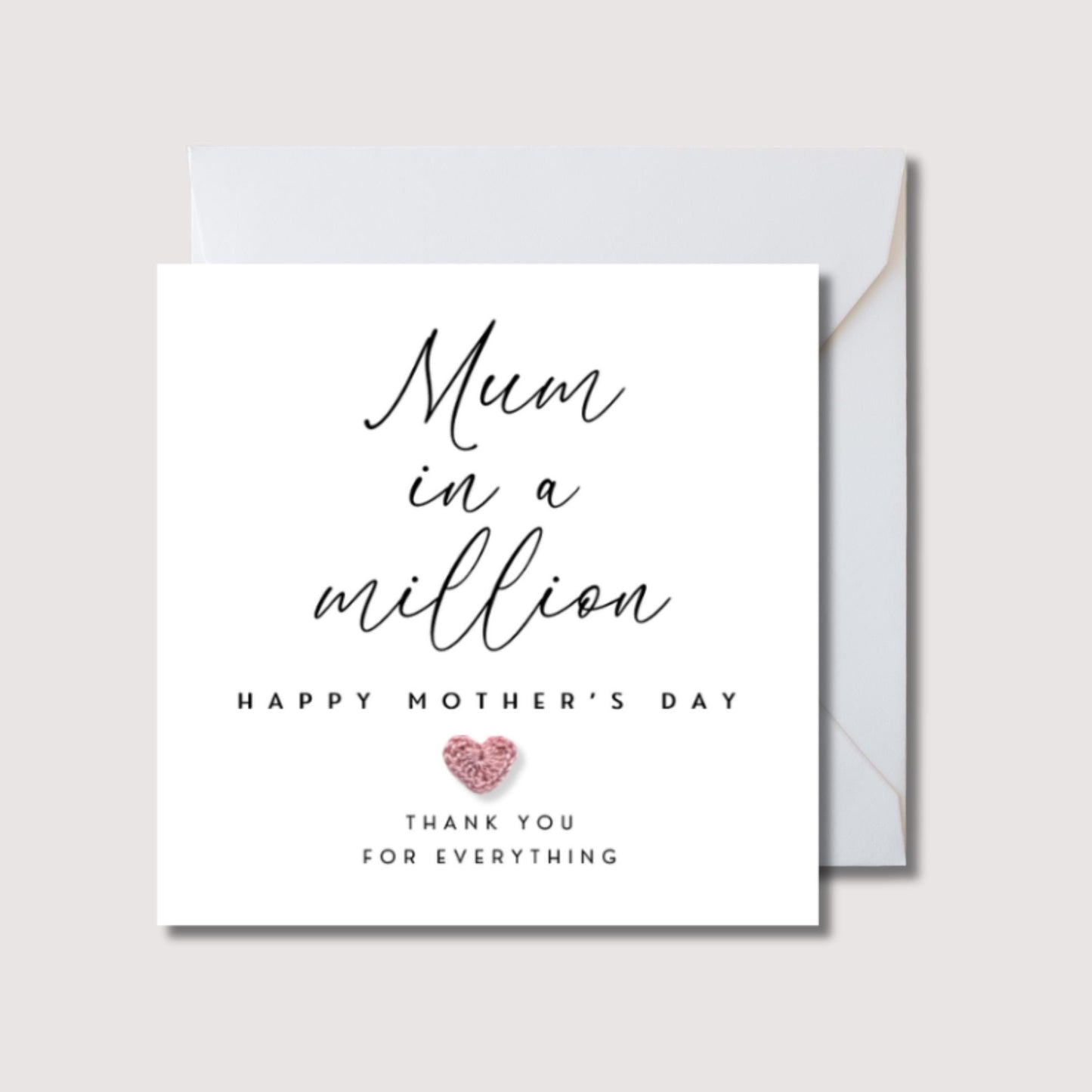 Mum in a million mother's day card, mother's day card, mother's day gift, mum card, mama card, card for mother's day, WW0732