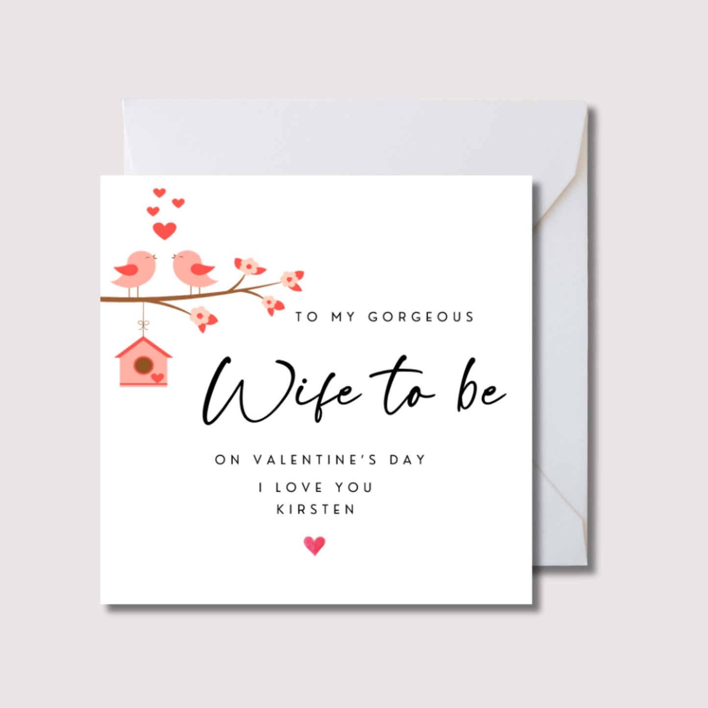 Wife to be valentines day card, Husband valentine card, wife valentine card, boyfriend valentine card, girlfriend valentines card, WW0602